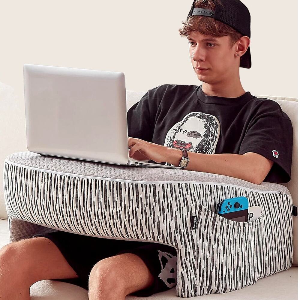Extra Large Arm Rest Pillow, Memory Foam Lap Desk, Reading Pillow for Lap